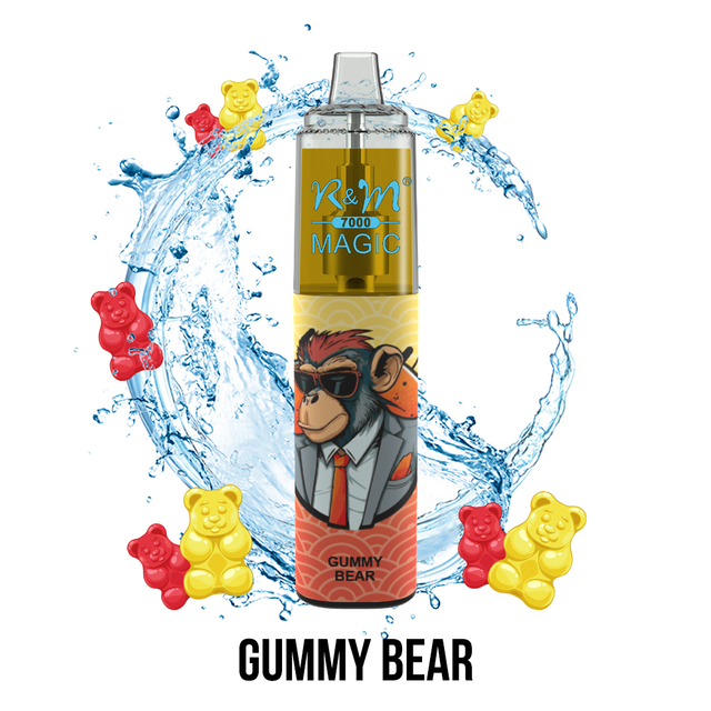 Original RandM R&M MAGIC 7000 Puffs Tornado Mesh Coil Ejuice Tank 2% 5% Salt Nicotine Disposable Vape Wholesale Electronic Cigarette