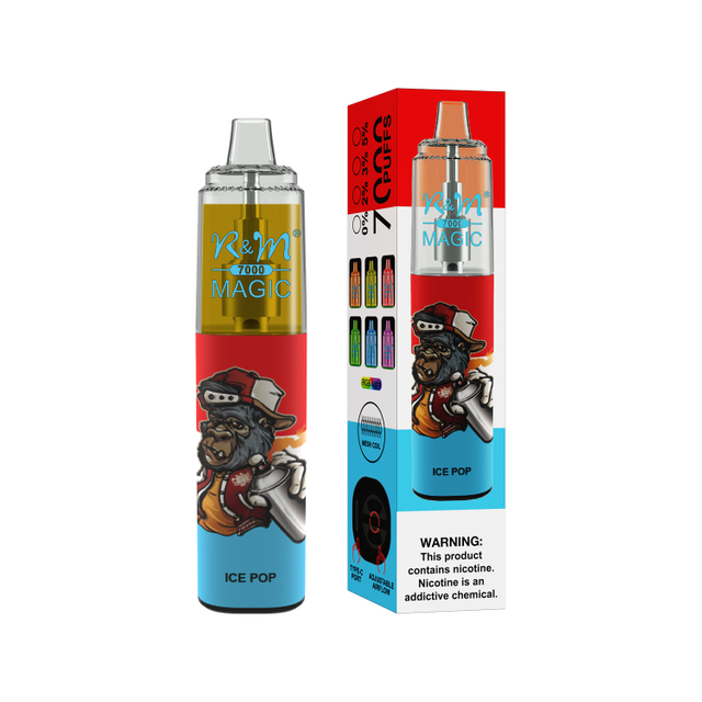 Popular 7000Puffs RandM Magic Tornado Mesh Coil 20 Flavors Elf Bar Elux Disposable Vape Factory Price Ready To Ship