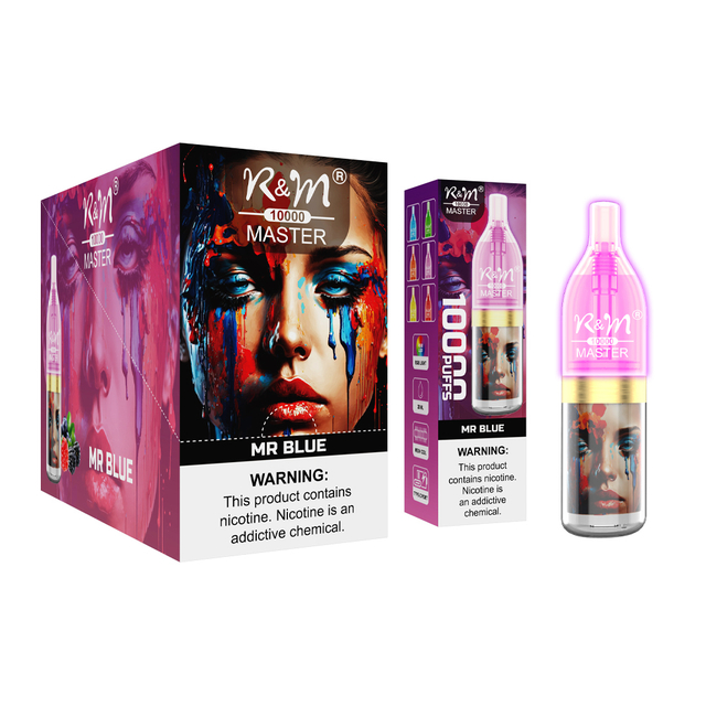 Factory Cost RandM Tornado RandM Master 9000 Puffs 10000 Puffs RGB Light Rechargeable E Cigarette Disposable Vape Pen