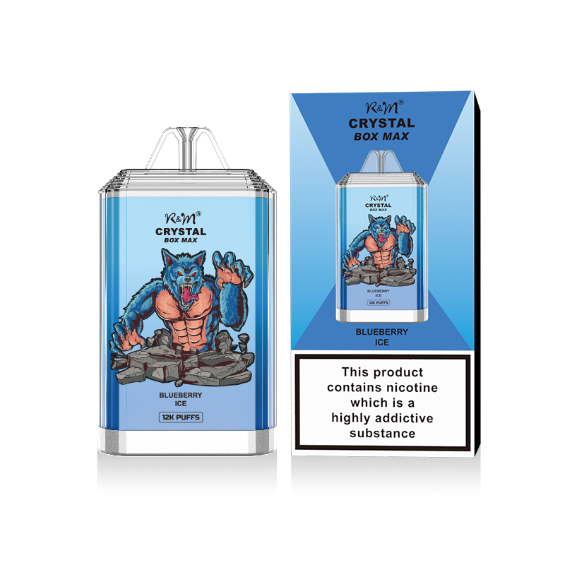Wholesale Factory Hayati Crystal Disposable Vape Box Mod 2% Nicotine 12000 Puffs RandM R&M Crystal Box Max Vape Pod Device