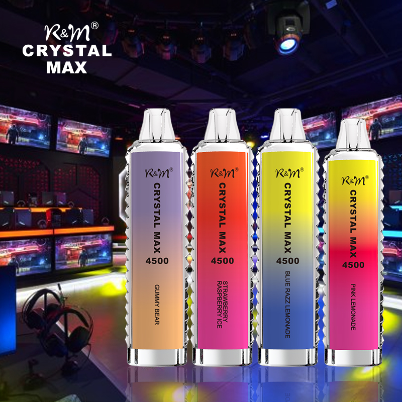 The Crystal Pro Max 4000Puffs 4500Puffs OEM Mesh Coil Custom Brand Disposable Vape Wholesale