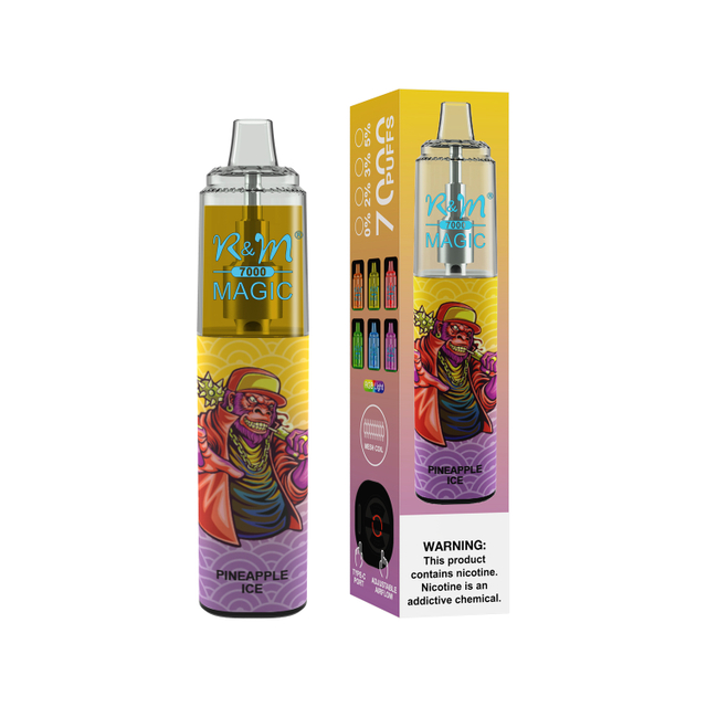 7000Puffs Tornado Disposable Vape Mesh Coil 20 Flavors RandM Magic Electronic Cigarette Wholesale in UK USA Europe