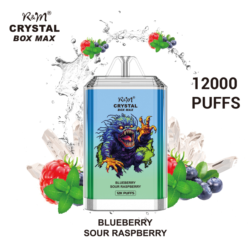 UK Germany OEM Custom 12000 Puffs Rechargeable Randm Crystal Box Max Hayati Crystal Bar Disposable Vape Pen