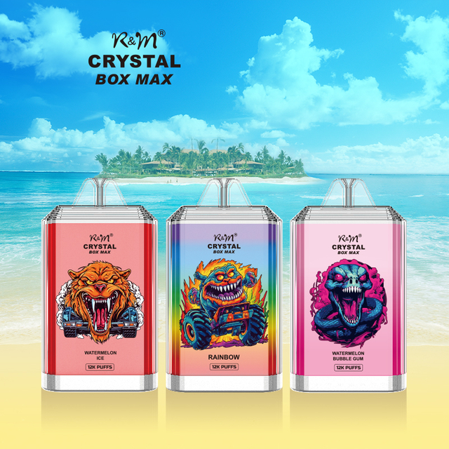 Wholesale Randm Tornado Crystal Box Max 12000 Puff Disposable E Cigarette Vape Pen Pod