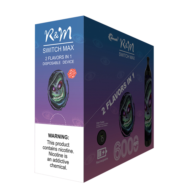 R&M SWITCH MAX Switch Flavors Rechargeable Battery Vape Distributor