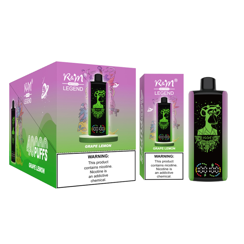 2025 New Electronic Cigarette 40000Puffs Mega Screen Rechargeable RandM Tornado Vape Disposable Vape Vozol Alfakher Vape Bar