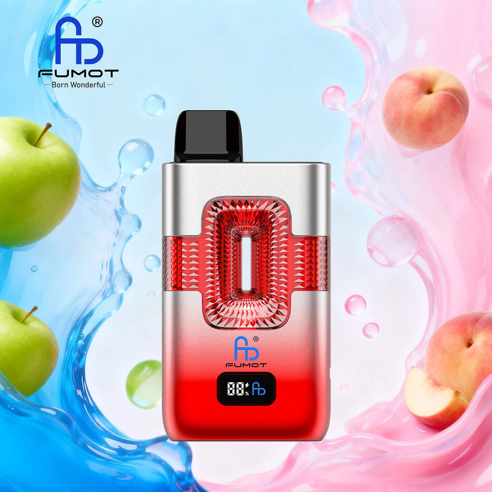 Fumot ECO 2in1 50000 50K Puffs Double Flavors Vape Smart Display Disposable E Cigarette