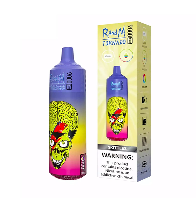 Fumot RandM Tornado 9000 Pro Disposable Vape 9K Puffs Rechargeable Battery18ML 