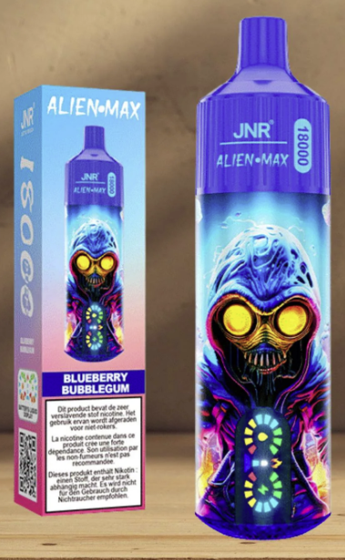 JNR Alien Max 18K Puffs portable vape for travel mint flavored vape pen best disposable vape 2026 premium vape products Bulk Buy Rechargeable Disposable Vapes Wholesale
