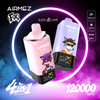 Airmez Fox 120k Puffs 4 in 1 Flavors Disposable Vape with LED Display