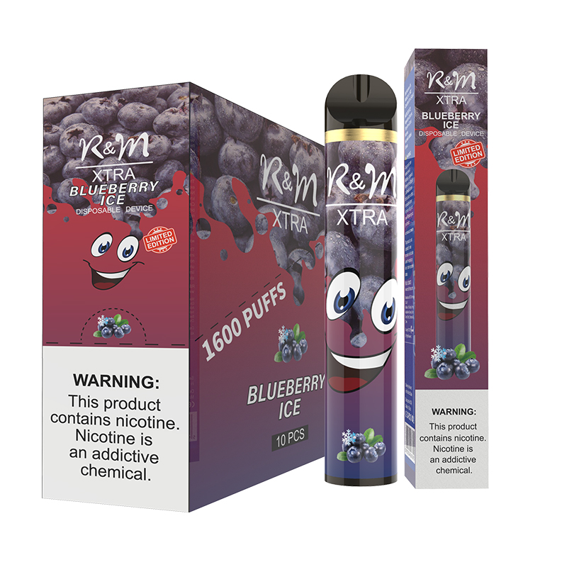 R&M XTRA 1600 Puffs 6% Nicotine Vape Disposable Device | Blueberry Ice