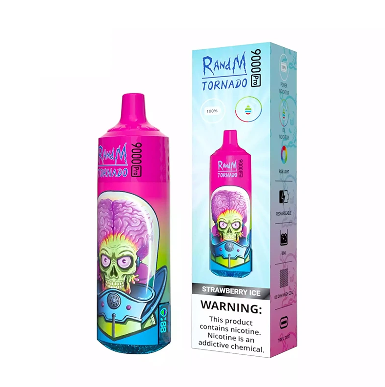 Fumot RandM Tornado 9000 Pro Disposable Vape 9K Puffs Rechargeable Battery18ML 