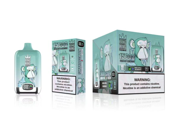 BANG KING SmartScreen 15000 Puffs long lasting disposable vape easy to use vape device fruit flavored disposable vape Rechargeable Disposable Vape Wholesale