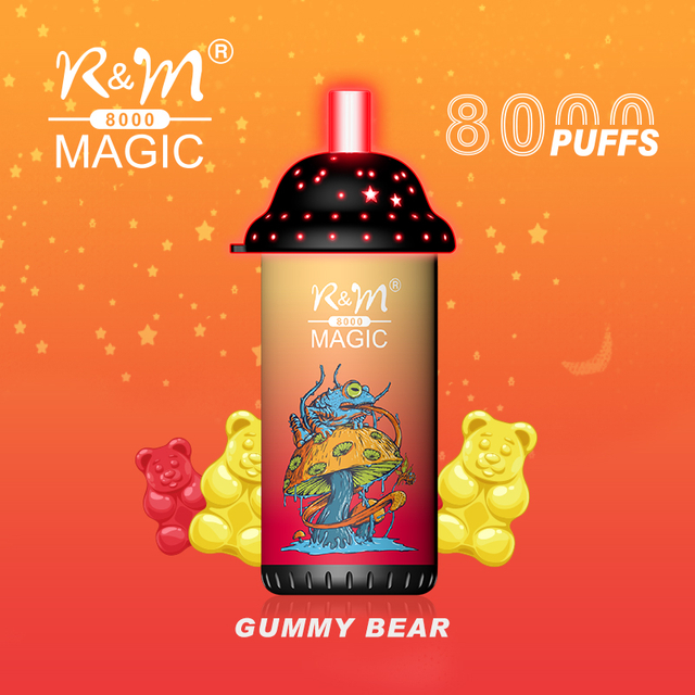 Factory New Released 8000Puffs 5% Salt Nicotine 12 Fruit Flavors Mesh Coil R&M Magic Custom Logo Elf Bar Wholesale E cigarette