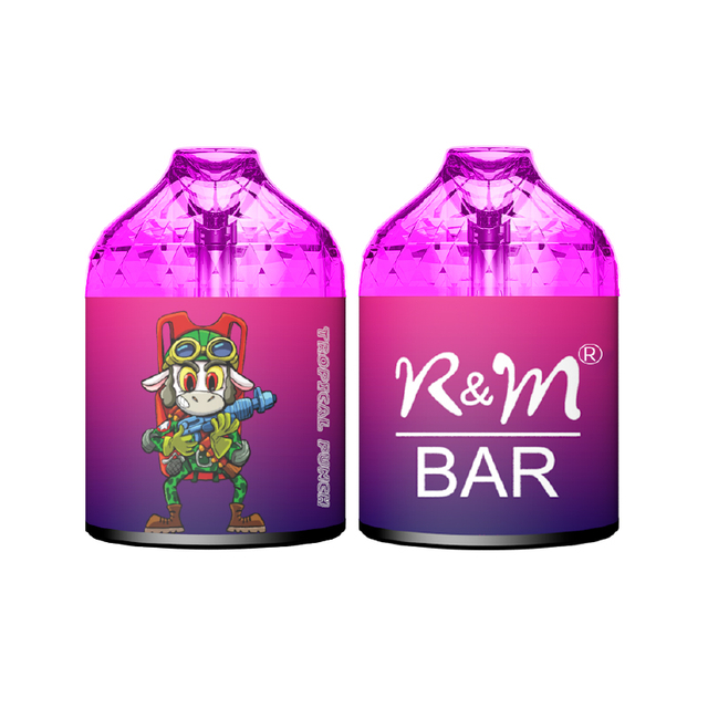 2022 Hot in USA UK Factory Price OEM 9000puffs Vape Pod Puff Vaporizer Pen R&M Bar Mesh Coil Disposable Vape Wholesale