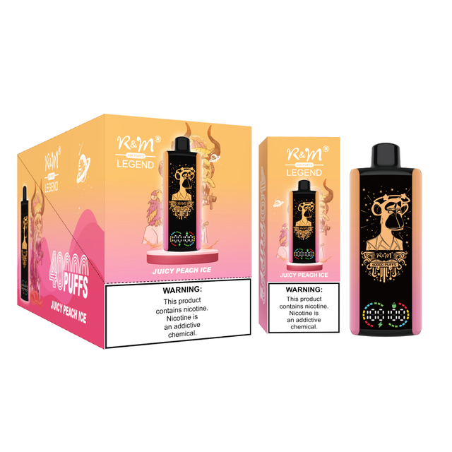 Europe Delivery Local Distribute Strawberry Watermelon 2% Nicotine RandM Legend 40000Puffs With Display Screen Germany Tornado Vape