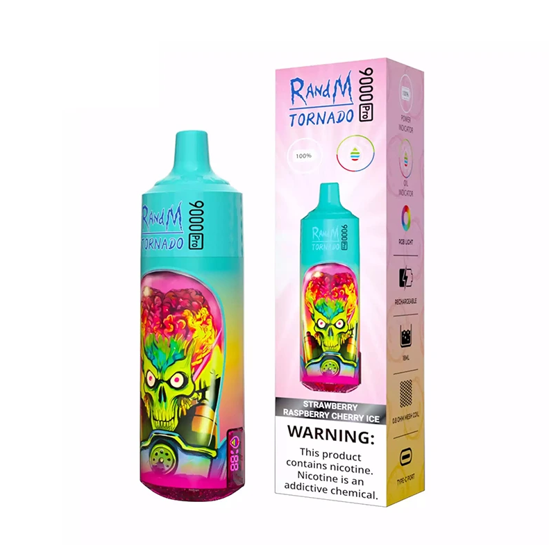 Fumot RandM Tornado 9000 Pro Disposable Vape 9K Puffs Rechargeable Battery18ML 