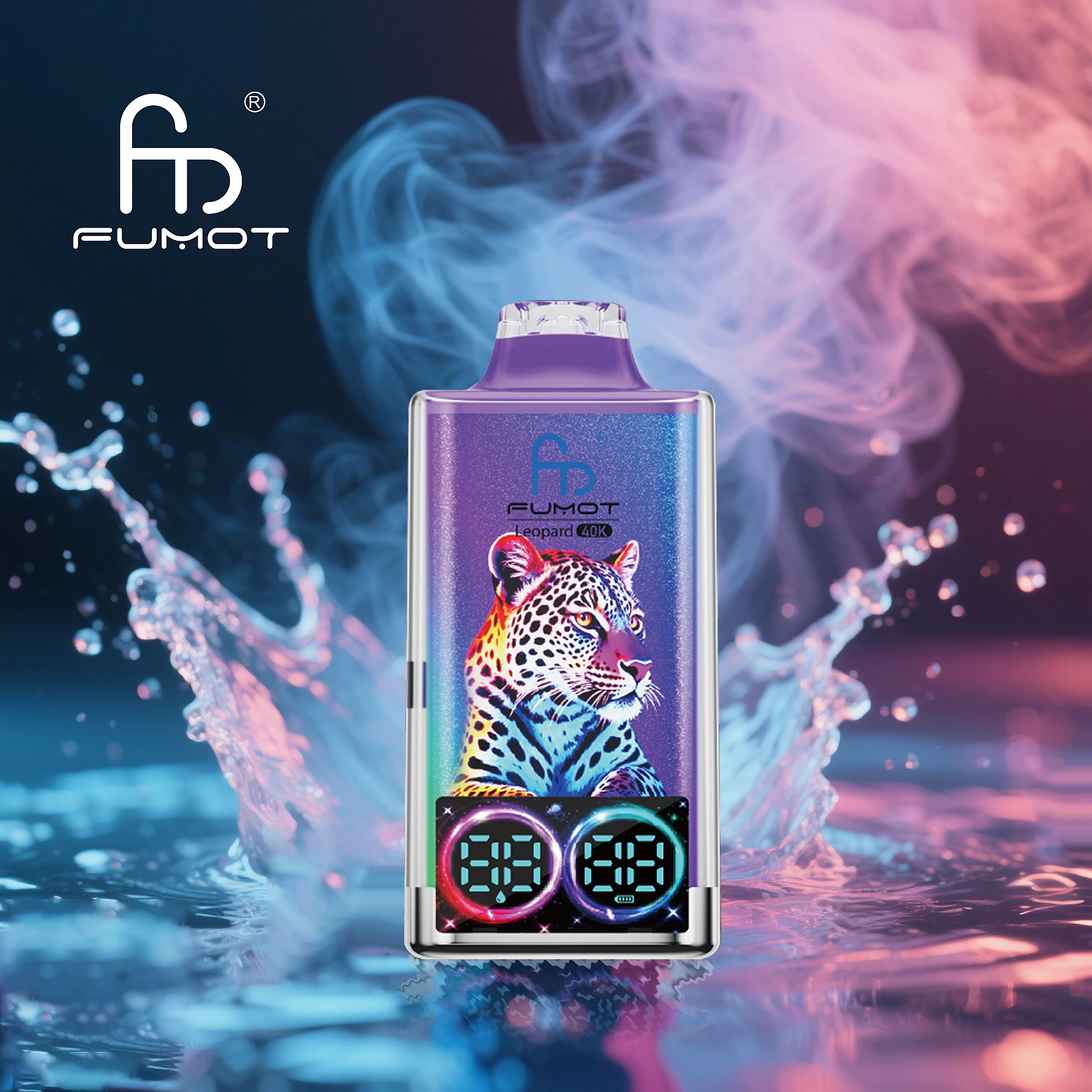 RandM Fumot Leopard 40K Puffs LED Indicator Disposable Vape-Experience Clarity & Smooth Dual Coil Hits