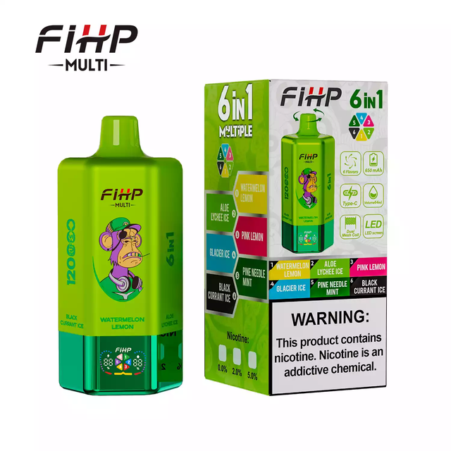 FIHP 120000 Puffs 6-in-1 Multiple Tastes best disposable vape 2026 Bulk Buy Rechargeable Disposable Vapes