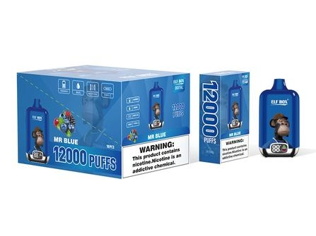 ELF BOX DIGITAL 12000 puffs 0% 2% 3% 5% Nicotine LED display portable fresh breath stick fruit flavor vape rechargeable disposable vape premium vape products Disposable Vape Wholesale