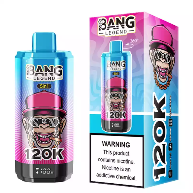 BANG LEGEND 120000 Puffs 5-IN-1 Taste premium vape products long lasting disposable vape best disposable vape 2026 Bulk Buy Rechargeable Disposable Vapes Wholesale