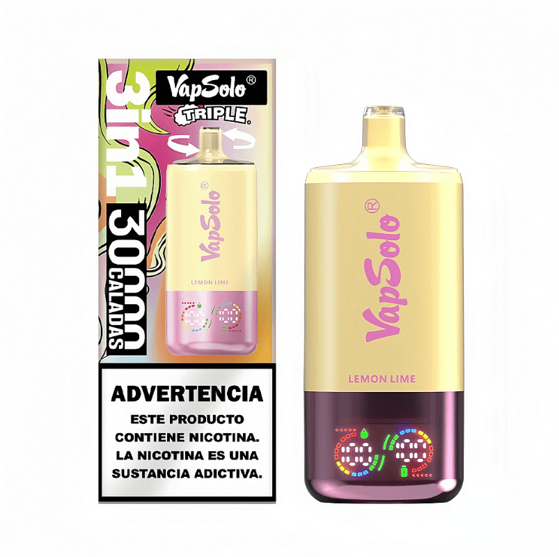 Premium Nicotine Mesh Coil Vapsolo Triple 30000 3 in 1 Rechargeable Disposable Vape Pen Wholesale EU Shipping