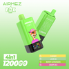 Airmez Fox 120k Puffs 4 in 1 Flavors Disposable Vape with LED Display
