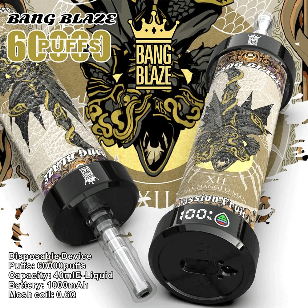 Bang Blaze 60k Puffs LCD Display Disposable Vape Pen Wholesale