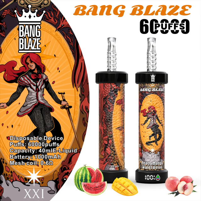 Bang Blaze 60k Puffs LCD Display Disposable Vape Pen Wholesale