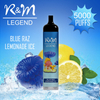 R&M LEGEND 5000 Puffs Disposable Vape | Blue Raz Lemonade ice 