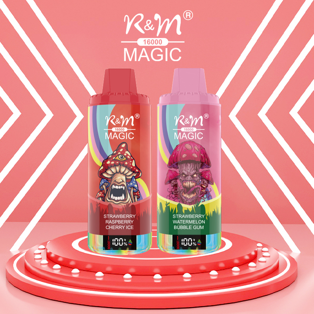 Factory Price RandM Magic 16000Puffs OEM Custom Brand Electronic Cigarette Smoke Puffs Geek Bar Pulse Crown Bar Disposable Vape