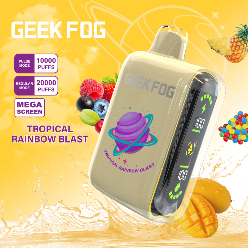 Geek Bar Fog 15K 20K Full Screen Disposable Vape With Pulse Mode