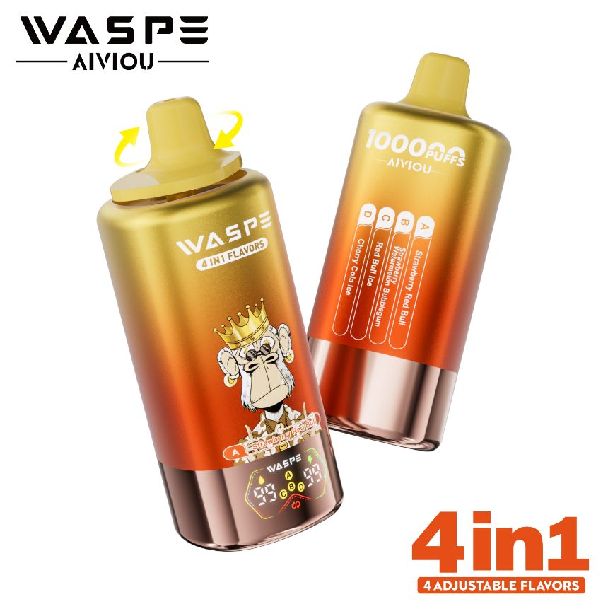 WASPE Aivious 4 in 1 100000 Puffs 4 Flavors Type C 650mah Rechargeable Disposable Vape Pen