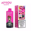 Premium Fruit Flavors WASPE AIVIOU 150000 Puffs 6 in1 Rechargeable Disposable Vape Vapor Pen with Mesh Coil Wholesale 