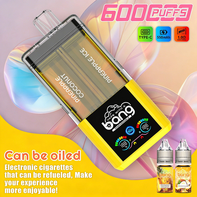 Bang 60000 60K Puffs 2 IN 1 Flavors Refillable Oil Vape with Digital Display