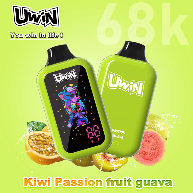 Uwin Digital Box 68000 68K Puffs Vape Digital Display Disposable E Cigarette