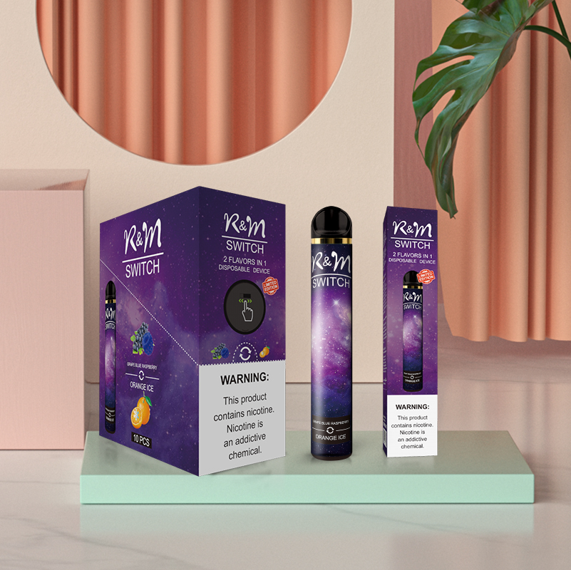 R&M SWITCH(Double Flavors) 2000 Puffs Fume Vape | Grape blue raspberry/Orange ice
