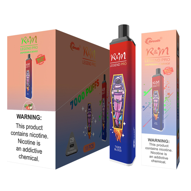 R&M LEGEND PRO Australia Original 7000 Puffs Flavor Disposable Vape