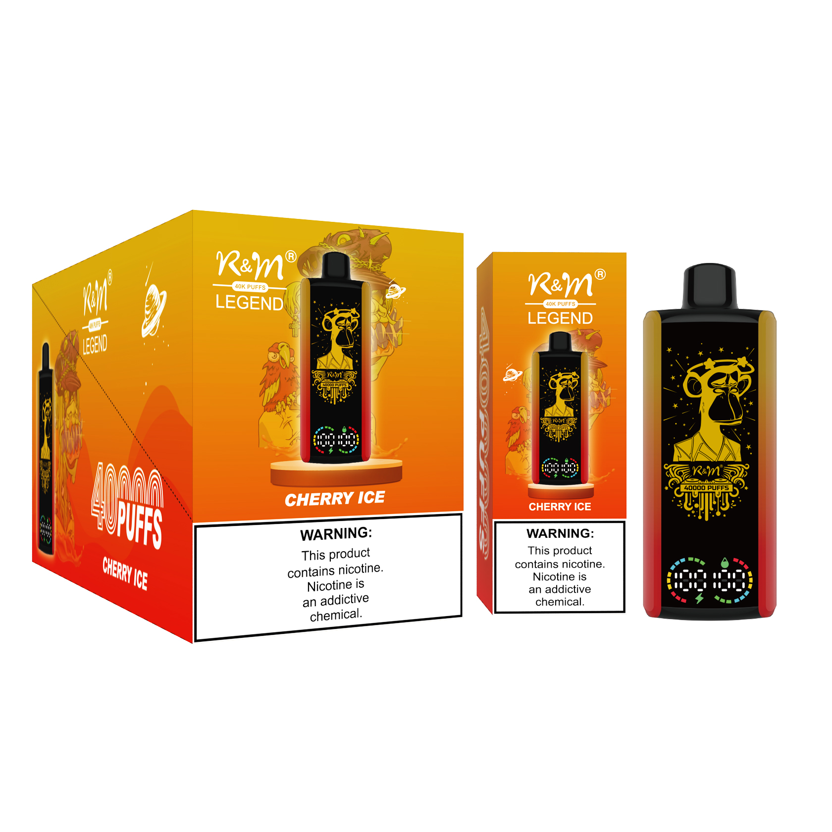 Germany Holland Hot Sale New Big Display Screen 40000Puffs Watermelon Ice Disposable Vape RandM Tornado 7000Puffs R&M Legend Delivery