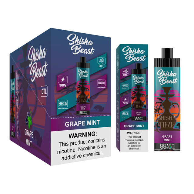 Al Fakher Vape Shisha Beast 20000Puffs Disposable Vape With LED Digital Display