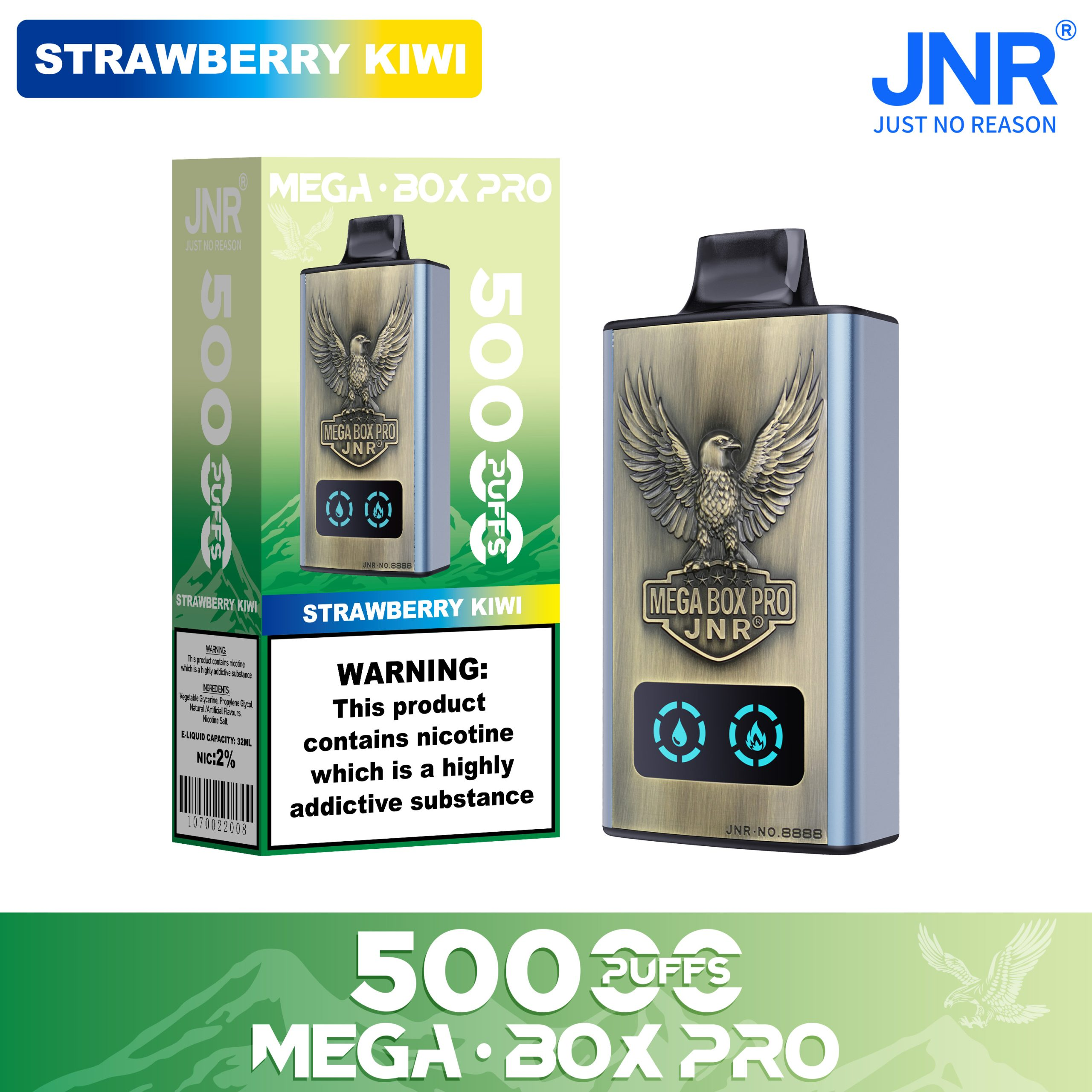 JNR Mega Box Pro 50000 50K Puffs Smart Display Disposable Vape