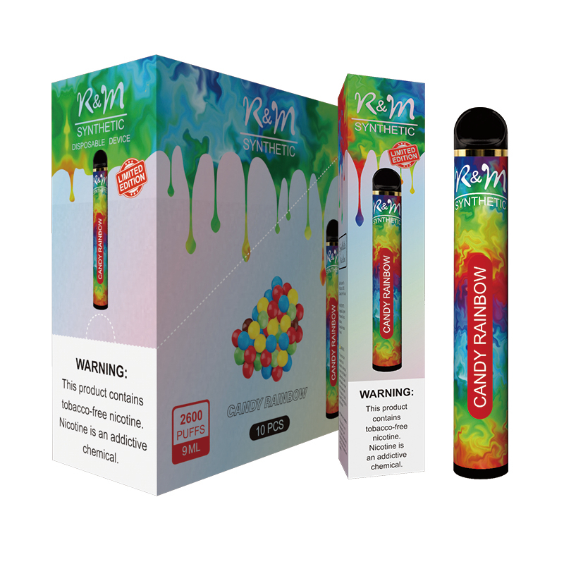 R&M SYNTHETIC 2600 Puffs Disposable Vape |Candy Rainbow