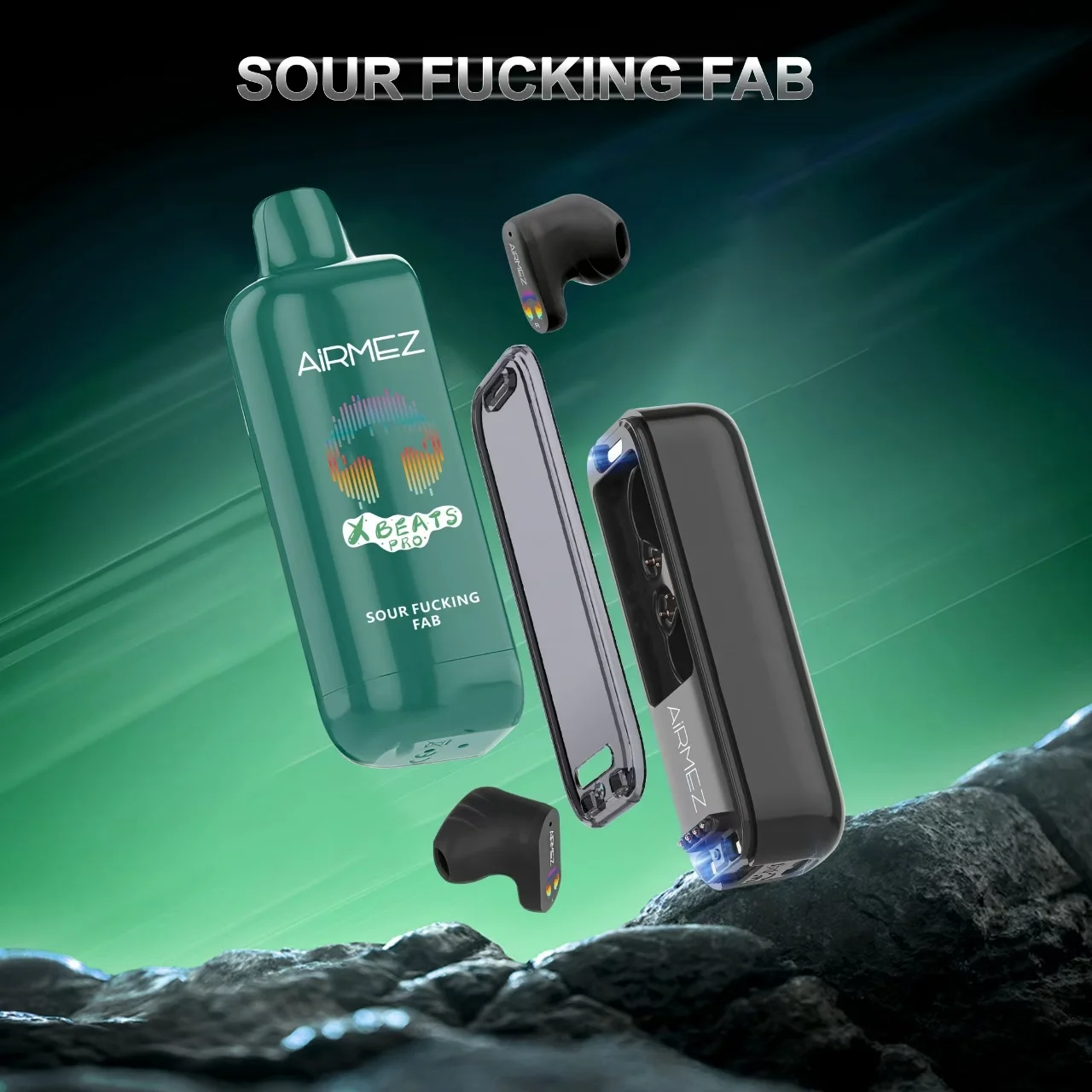 Airmez Xbeats Pro 50000 Puffs Disposable Vape with Built-in TWS Earbuds Wholesale