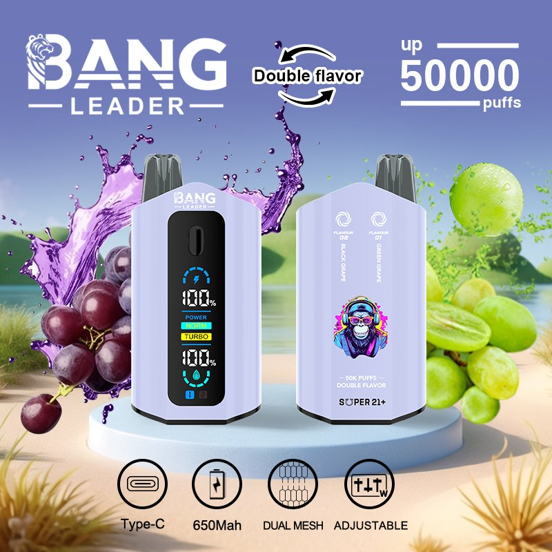 Bang Leader 50000 Puffs 40mL E-Liquid 2-in-1 Vape Rechargeable Disposable Vape