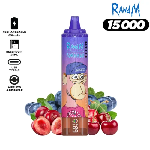 RandM Tornado 15000 Puffs 0% 2% 3% 5% Nicotine portable vape for travel fruit flavored disposable vape best disposable vape 2026 Bulk Buy Rechargeable Disposable Vape Wholesale