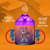  Latest 9000 puffs RGB Light 16 Flavors Elf Bar Good Taste Original Disposable Vape With Diamond Shape