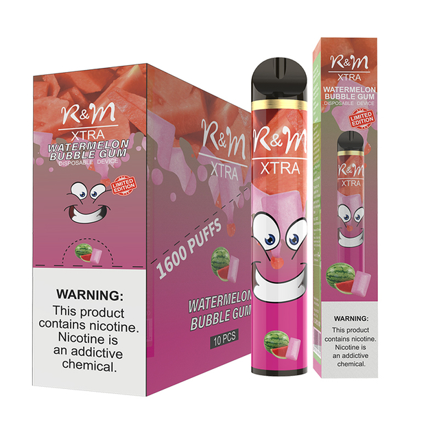 R&M XTRA 1600 Puffs 6% Nicotine Vape Pen Disposable Device 