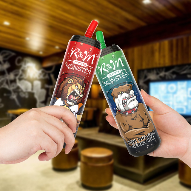 USA UK Wholesale OEM LOGO Disposable Vape 7000Puffs R&M MONSTER Cola Can Vape RANDM Esco Fume Electronic Cigarette