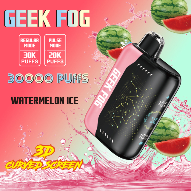 Factory OEM Geek Fog Brand 30K 25K Dual Mesh Coil Geek Bar Pulse Skyview 3D Screen With Quick Charge Type-c Port