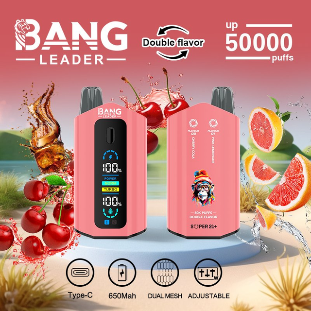 Bang Leader 50000 Puffs 40mL E-Liquid 2-in-1 Vape Rechargeable Disposable Vape